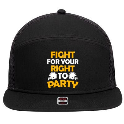 Fight For Your Right To Party KC Football 7 Panel Mesh Trucker Snapback Hat