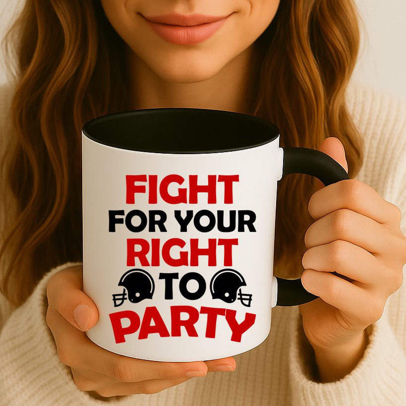 Fight For Your Right To Party KC Football Mug