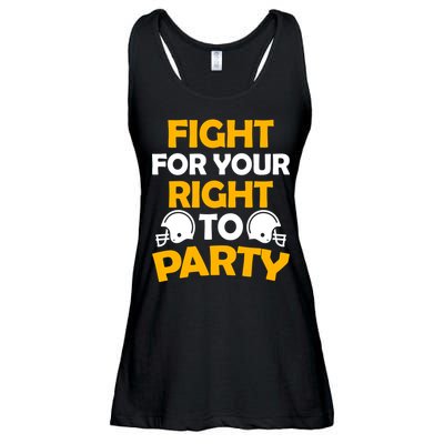 Fight For Your Right To Party KC Football Ladies Essential Flowy Tank
