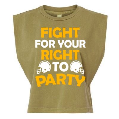 Fight For Your Right To Party KC Football Garment-Dyed Women's Muscle Tee