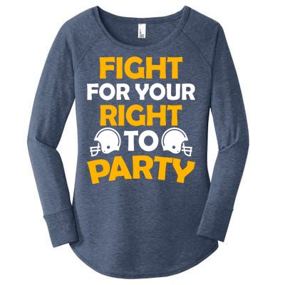 Fight For Your Right To Party KC Football Women's Perfect Tri Tunic Long Sleeve Shirt