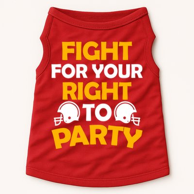 Fight For Your Right To Party KC Football Doggie Tank