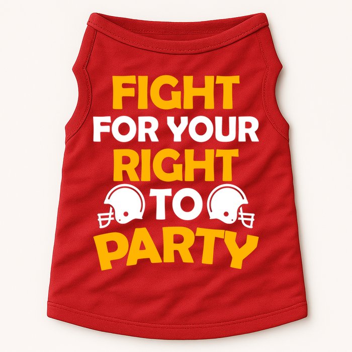Fight For Your Right To Party KC Football Doggie Tank