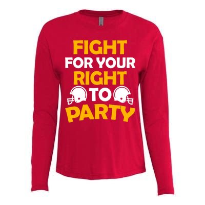 Fight For Your Right To Party KC Football Womens Cotton Relaxed Long Sleeve T-Shirt