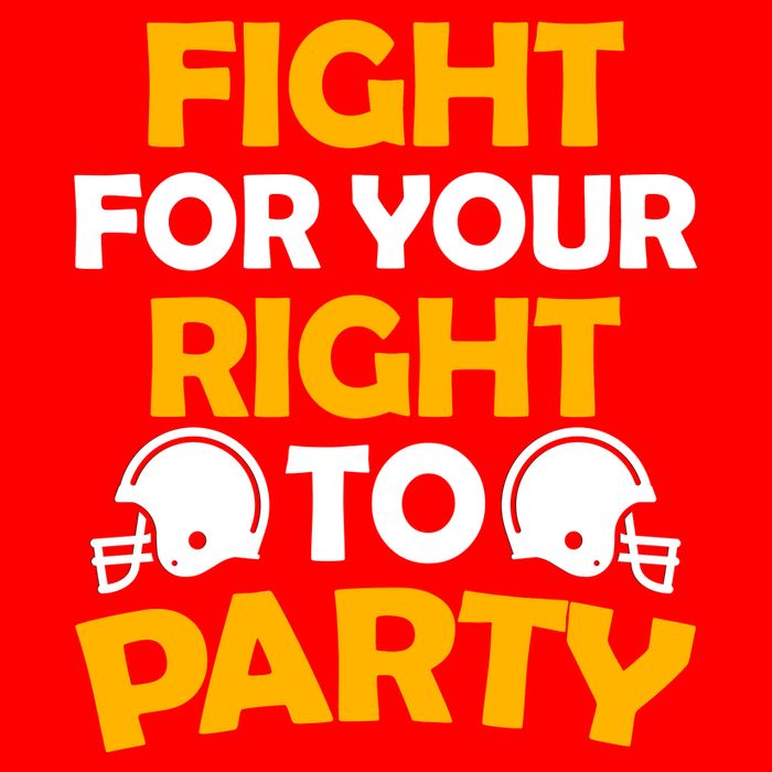 Fight For Your Right To Party KC Football Long Sleeve Shirt
