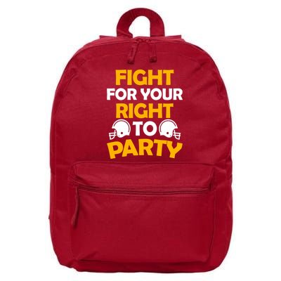 Fight For Your Right To Party KC Football 16 in Basic Backpack