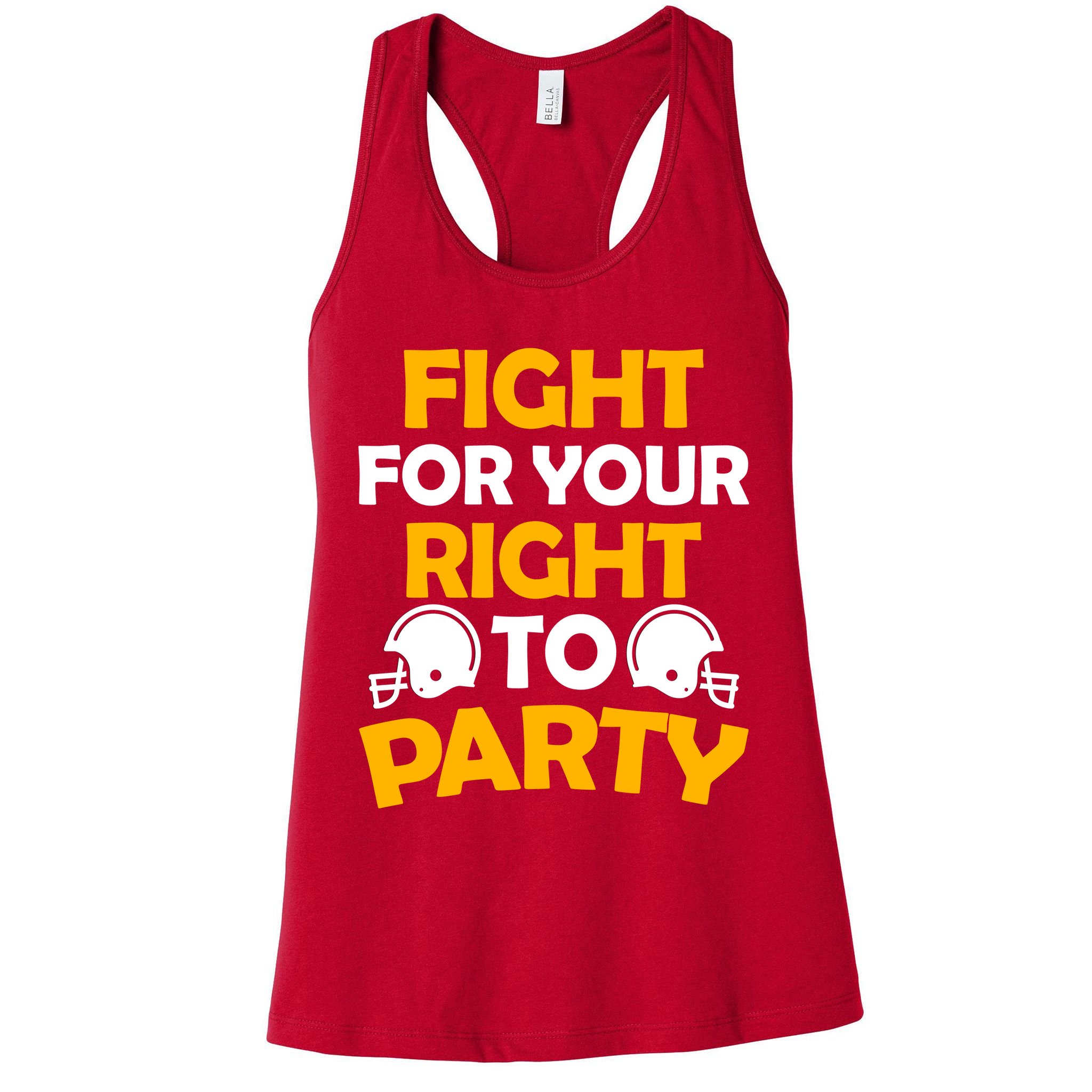 Fight For Your Right To Party KC Football Womens Tank Top