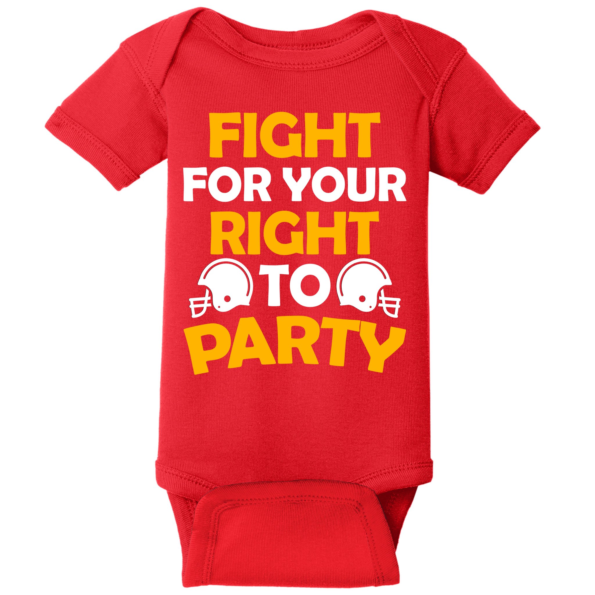 Fight For Your Right To Party KC Football Baby Bodysuit