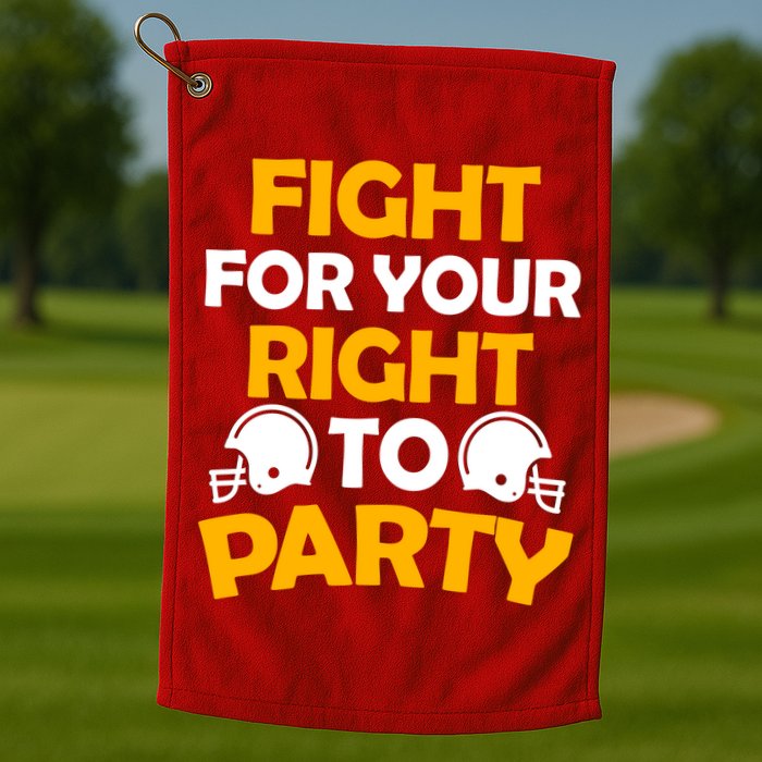 Fight For Your Right To Party KC Football Golf Towel