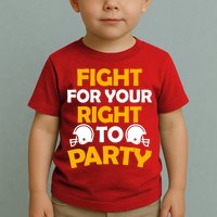 Fight For Your Right To Party KC Football Toddler T-Shirt