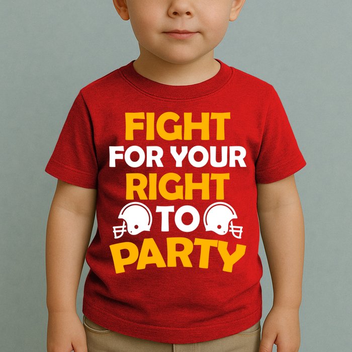 Fight For Your Right To Party KC Football Toddler T-Shirt