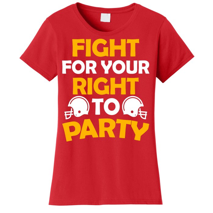 Fight For Your Right To Party KC Football Women's T-Shirt