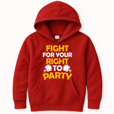 Fight For Your Right To Party KC Football Kids Hoodie