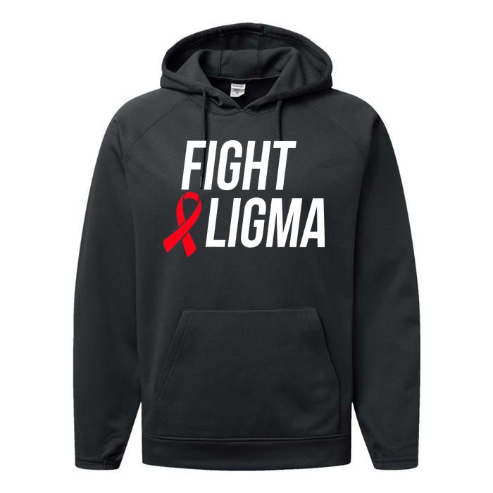 Fight Ligma Funny Meme Performance Fleece Hoodie