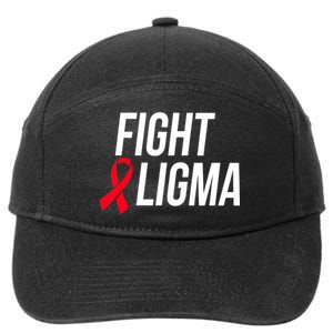 Fight Ligma Funny Meme 7-Panel Snapback Hat