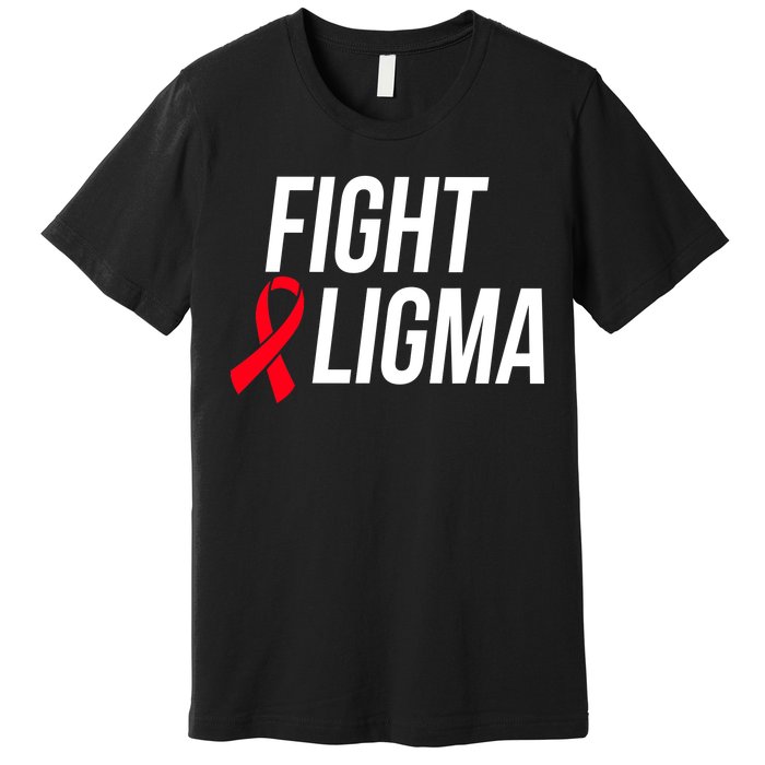 Fight Ligma Funny Meme Premium T-Shirt