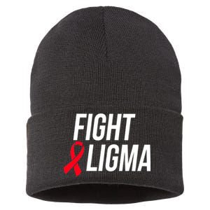 Fight Ligma Funny Meme Sustainable Knit Beanie