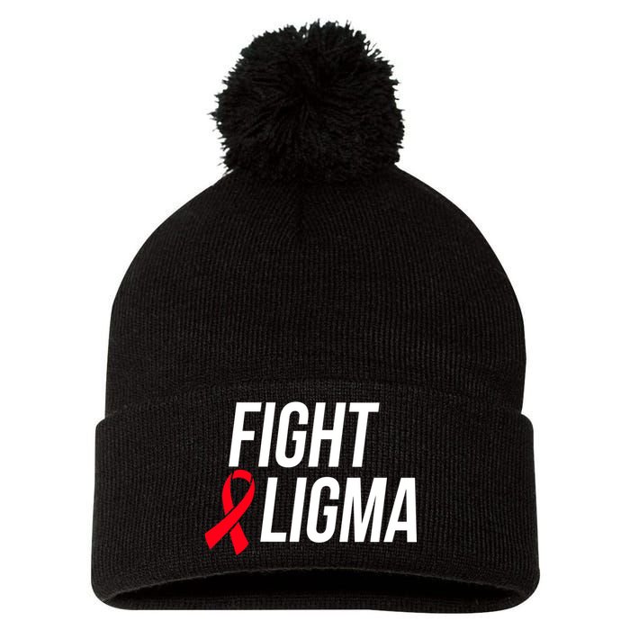 Fight Ligma Funny Meme Pom Pom 12in Knit Beanie