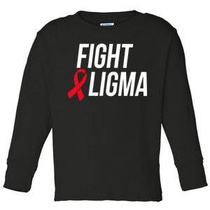 Fight Ligma Funny Meme Toddler Long Sleeve Shirt