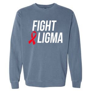 Fight Ligma Funny Meme Garment-Dyed Sweatshirt