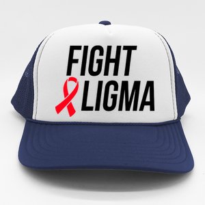 Fight Ligma Funny Meme Trucker Hat