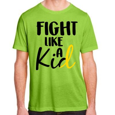 Fight Like A Kid Childhood Cancer Gold Ribbon Adult ChromaSoft Performance T-Shirt