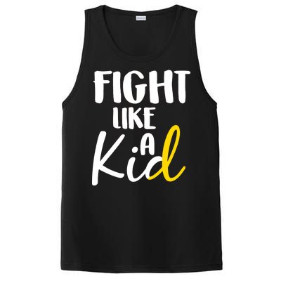 Fight Like A Kid Childhood Cancer Gold Ribbon PosiCharge Competitor Tank