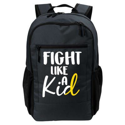 Fight Like A Kid Childhood Cancer Gold Ribbon Daily Commute Backpack