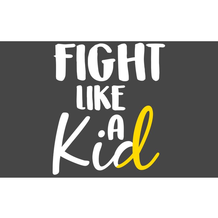 Fight Like A Kid Childhood Cancer Gold Ribbon Bumper Sticker