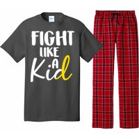 Fight Like A Kid Childhood Cancer Gold Ribbon Pajama Set