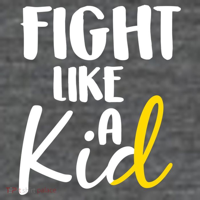 Fight Like A Kid Childhood Cancer Gold Ribbon Tank Top