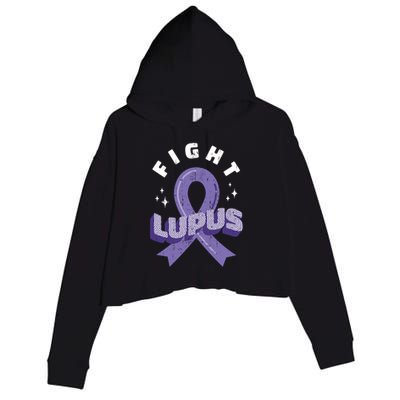 Fight Lupus Crop Fleece Hoodie