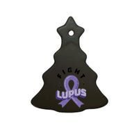 Fight Lupus Ceramic Tree Ornament