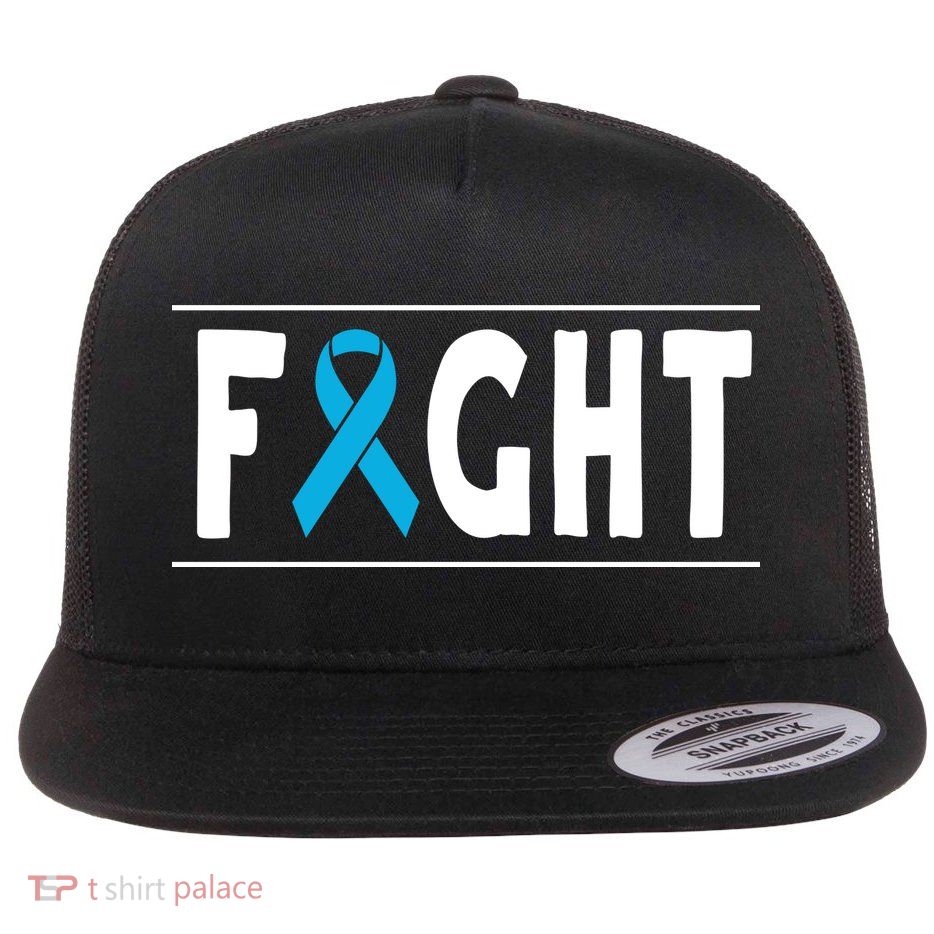 Fight Prostate Cancer Flat Bill Trucker Hat