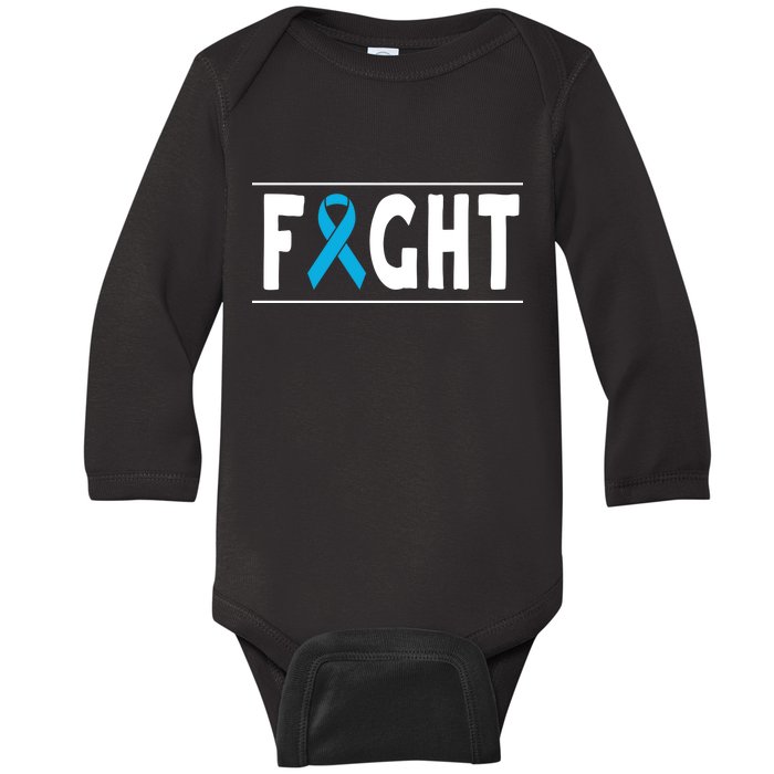 Fight Prostate Cancer Baby Long Sleeve Bodysuit