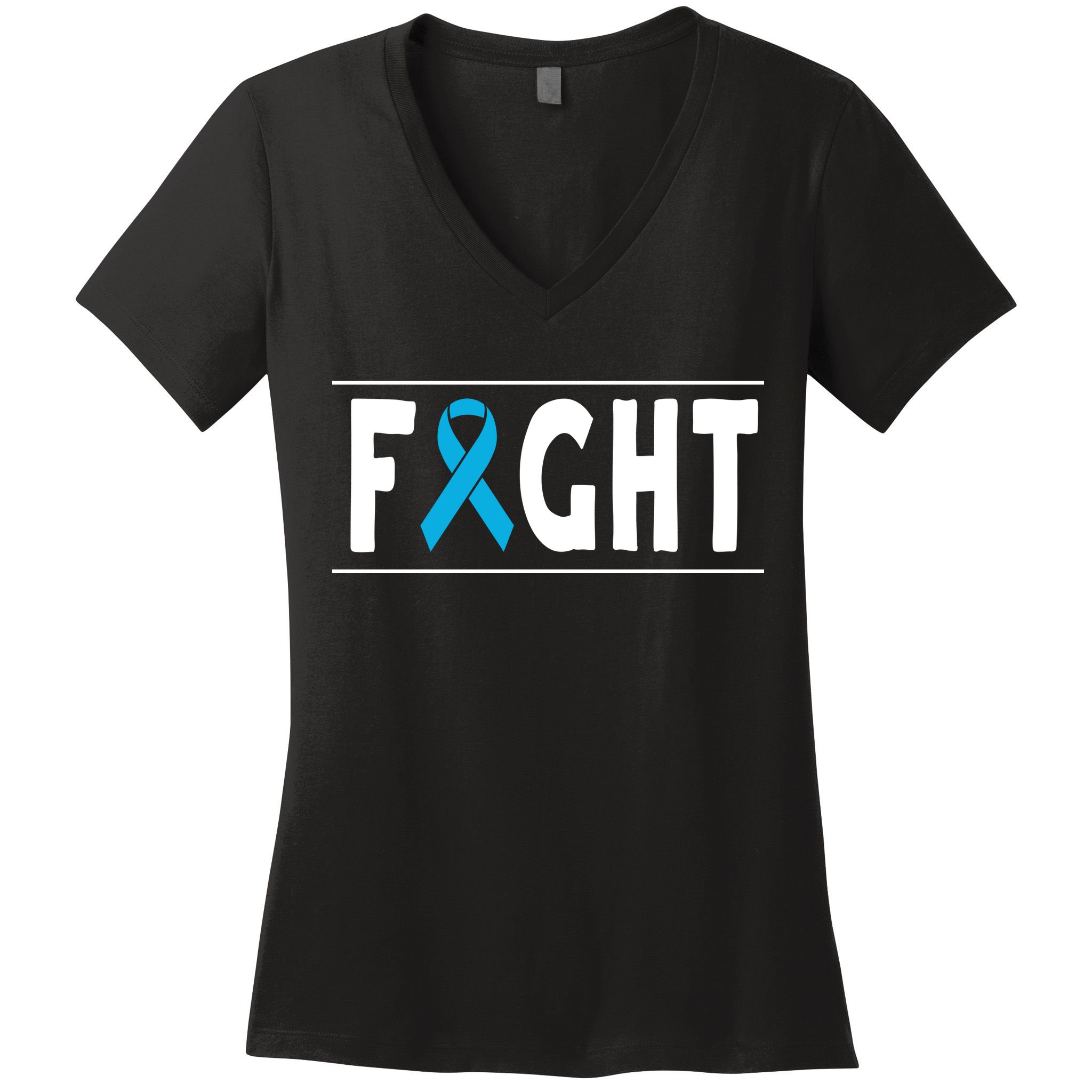 Fight Prostate Cancer Women's V-Neck T-Shirt