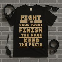 Fight The Good Fight Christian Faith T-Shirt
