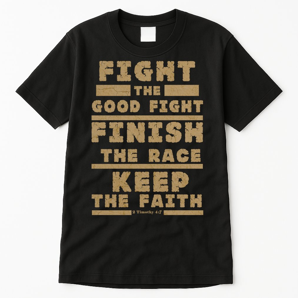 Fight The Good Fight Christian Faith Tall T-Shirt