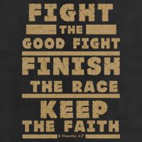 Fight The Good Fight Christian Faith 11oz C Handle Ceramic Mug