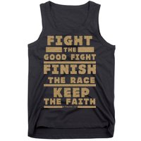 Fight The Good Fight Christian Faith Tank Top