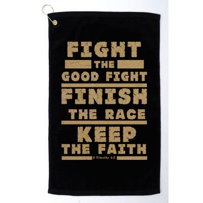Fight The Good Fight Christian Faith Golf Towel