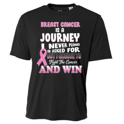 Fight The Journey And Win Breast Cancer Cooling Performance Crew T-Shirt