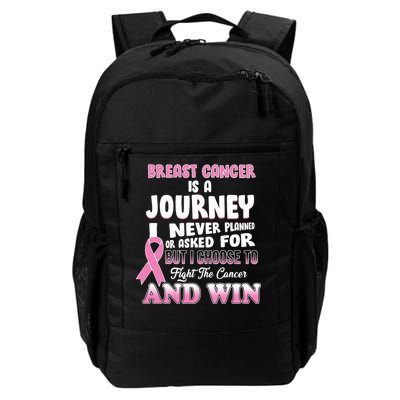 Fight The Journey And Win Breast Cancer Daily Commute Backpack