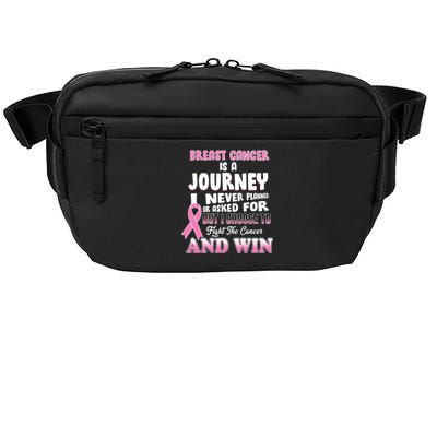 Fight The Journey And Win Breast Cancer Crossbody Pack