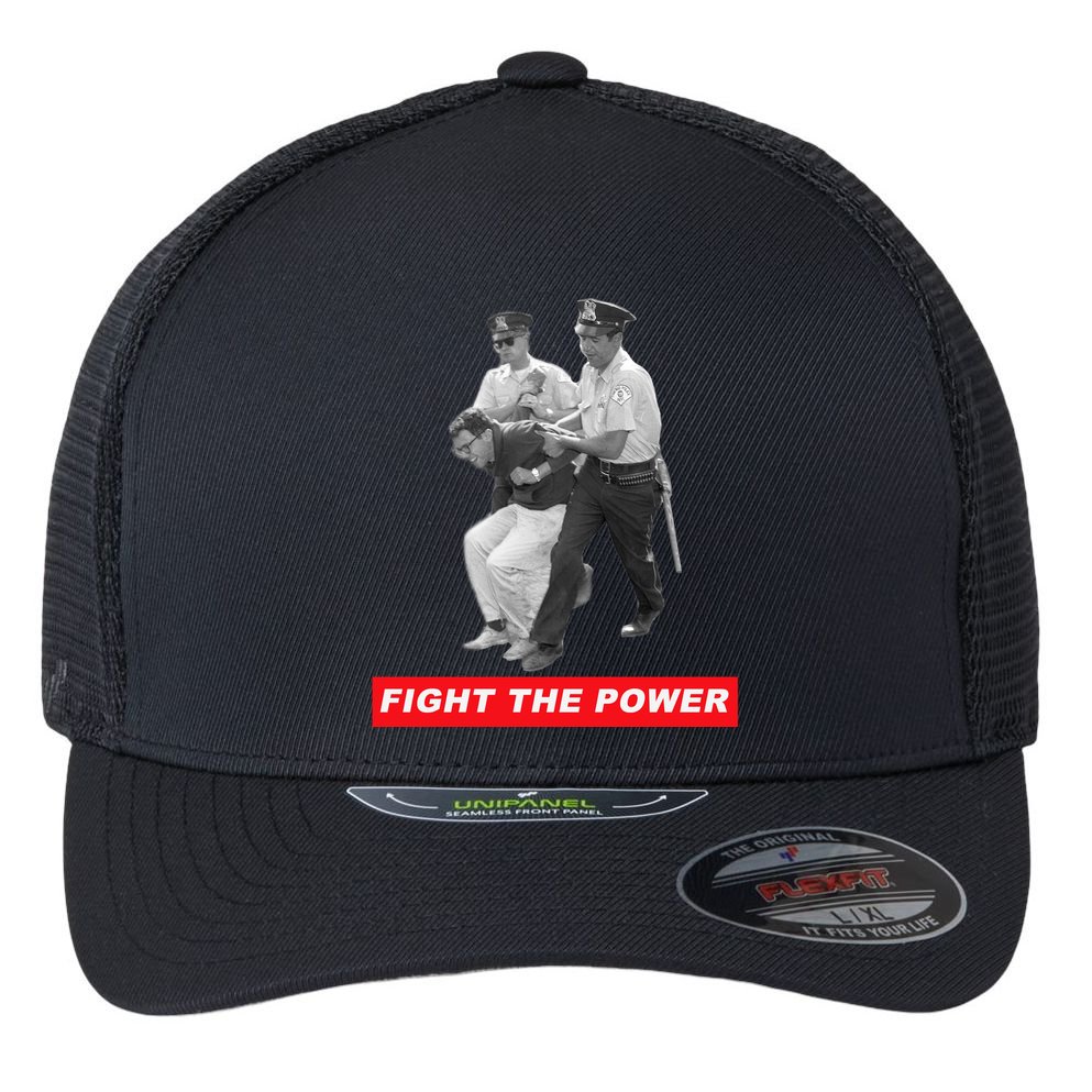 Fight The Power Bernie Arrested Flexfit Unipanel Trucker Cap