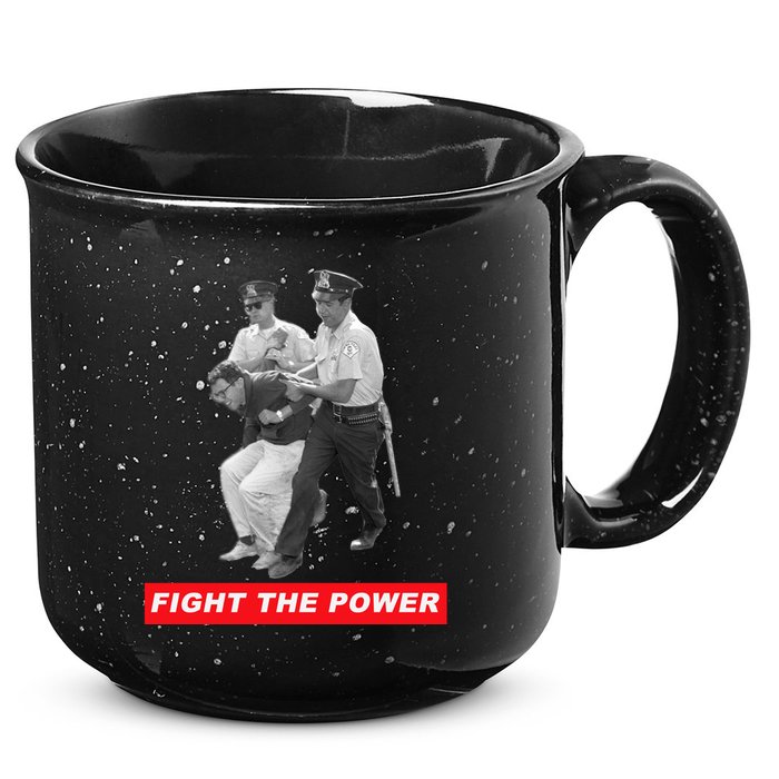Fight The Power Bernie Arrested 15oz Campfire Ceramic Mug