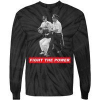 Fight The Power Bernie Arrested Tie-Dye Long Sleeve Shirt