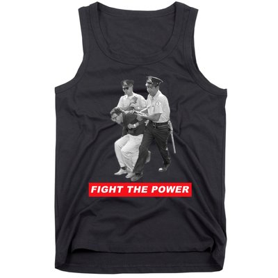 Fight The Power Bernie Arrested Tank Top