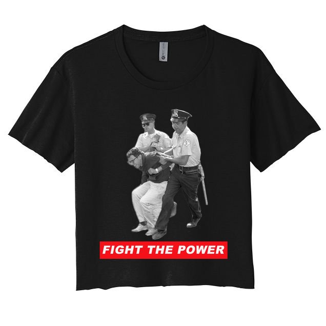 Fight The Power Bernie Arrested Crop Top