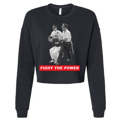 Fight The Power Bernie Arrested Cropped Pullover Crew